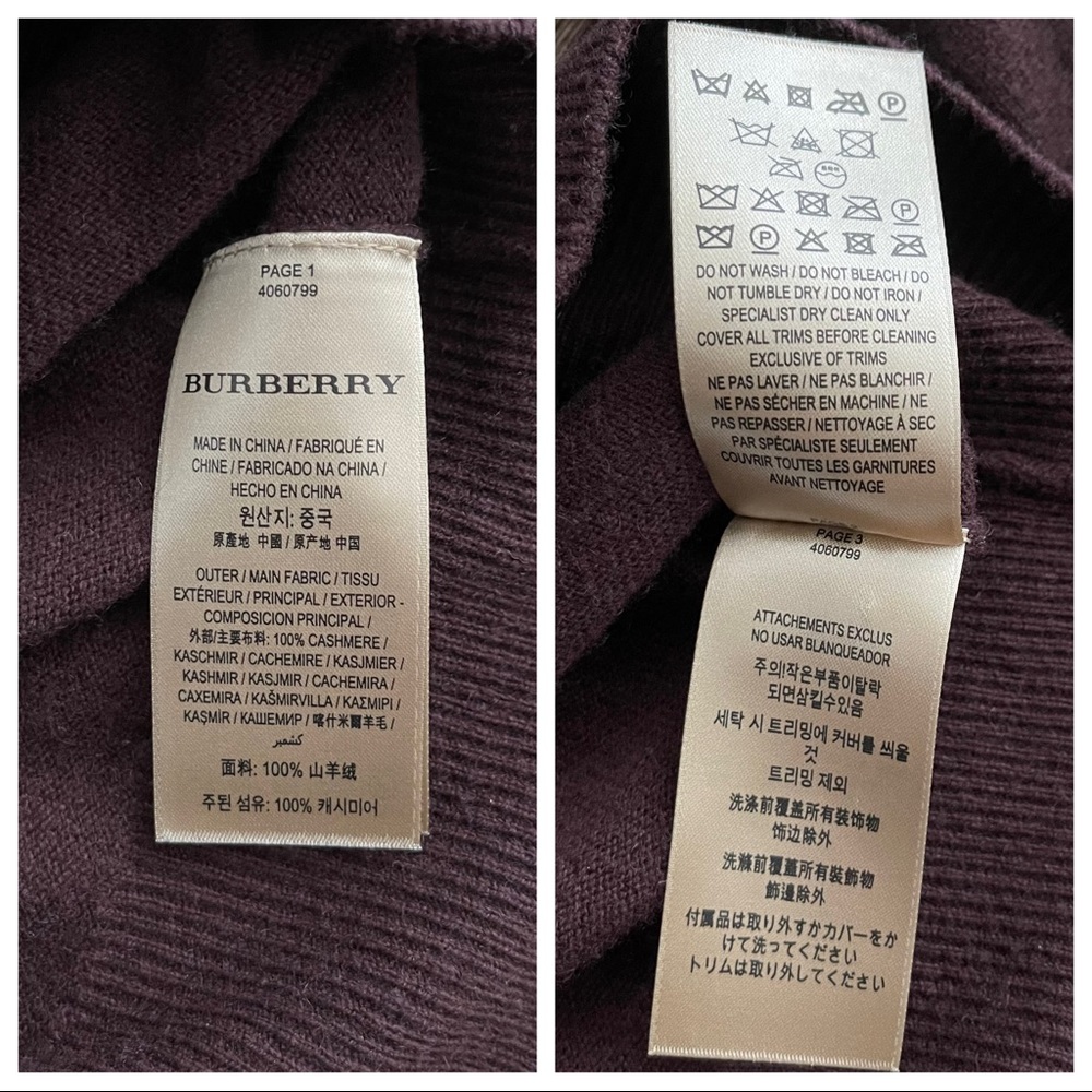 Burberry Cable Knit York Cashmere Sweater - Picture 5 of 11